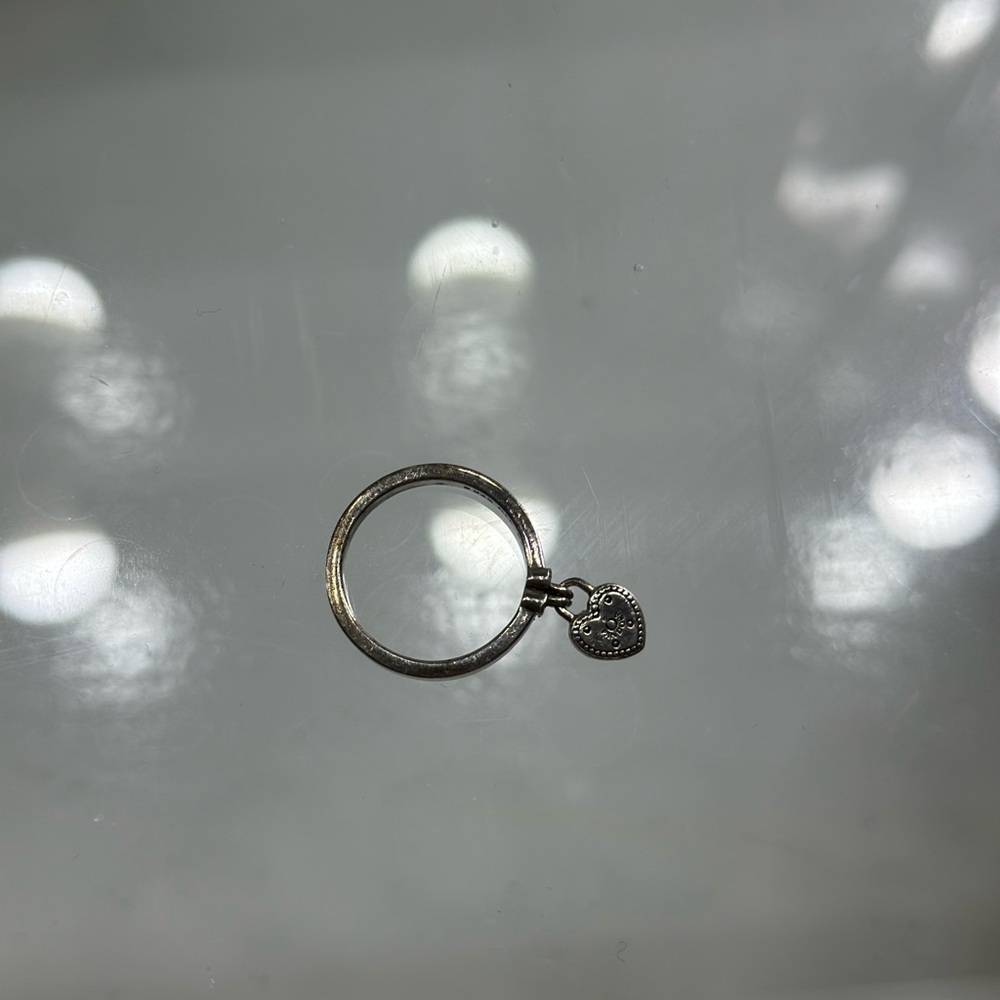 Pandora Silver love lock Ring